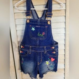 Girls Jordan here Denim Rompers